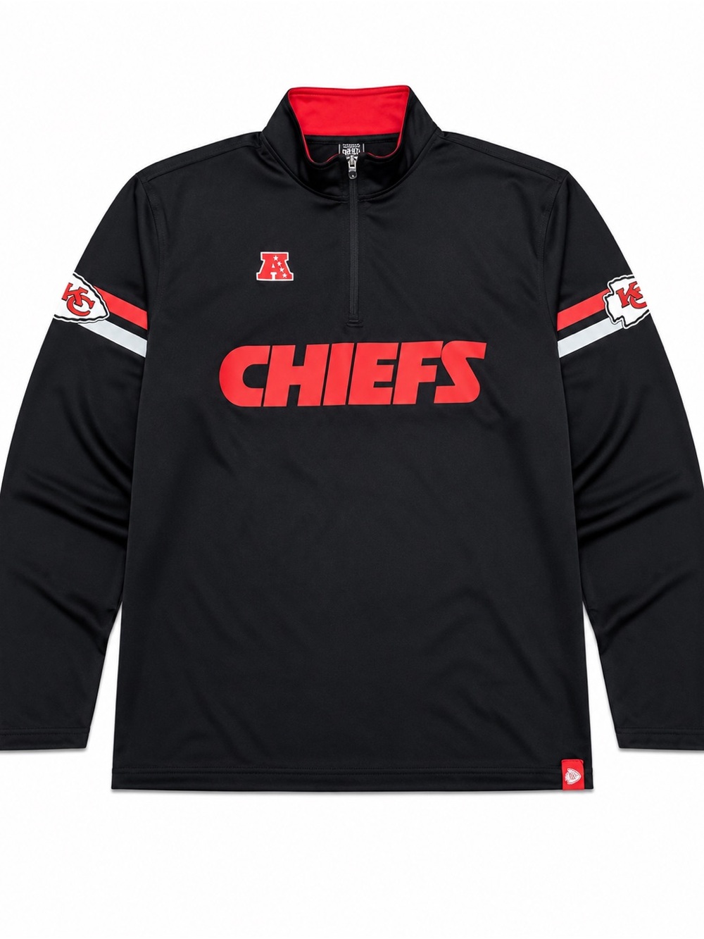 NFL Black Jacket with Red Interior Trim